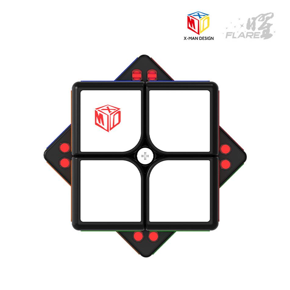QiYi Flare 2x2 Магнитный куб MoFangGe X-Man Магнитный 2x2 Magic Cube Professional 2*2 Speed ​​Cube Cubo Magico Игрушка для детей