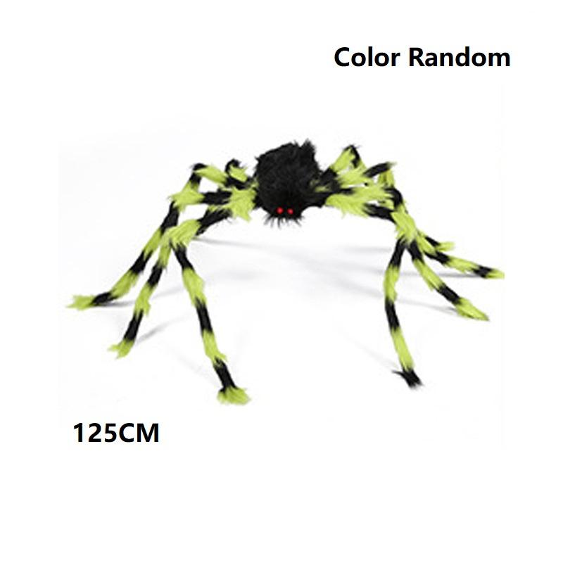Гигантская имитация плюшевого паука, украшение, очень большой паук, реквизит для украшения, вечеринка, розыгрыш в помещении, плюшевый паук, украшение на Хэллоуин