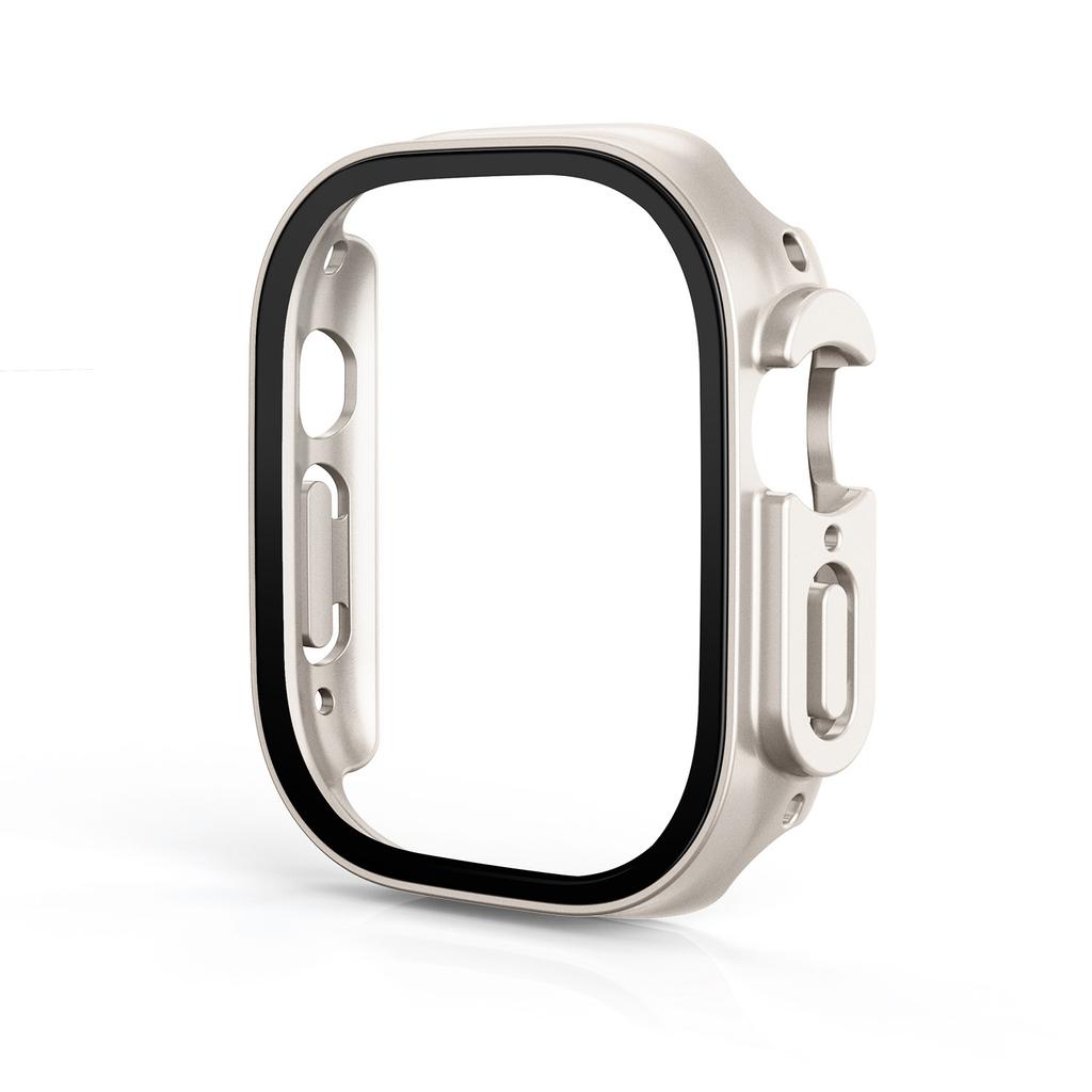 1/3 Упаковка Стекло+чехол Для Apple Watch Ultra 49мм ремешок смарт-часы PC Бампер+Защитное стекло Закаленное Покрытие iwatch серия Аксессуары