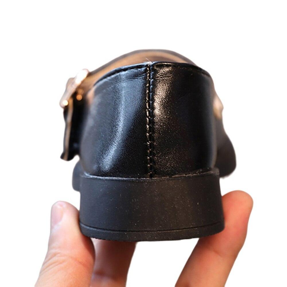 Кожаная обувь для девочек, детская свадебная вечеринка, школьная обувь принцессы, модная танцевальная обувь на плоской подошве для больших детей, черные повседневные кроссовки