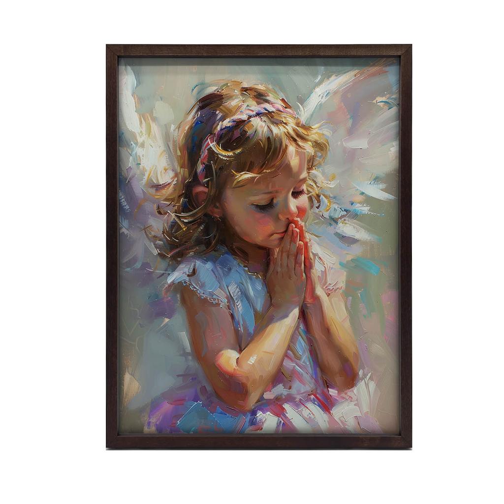 Pastel Angel Poster Pastel Angel Poster, 50X70 Cm, Black Aluminum Frame, 230 Gsm Matte Paper