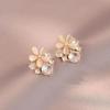 Серьги-пусеты S925 с цветком маргаритки – Haniel – из Кореи