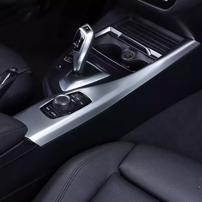 For BMW 1 2 Series F20 F21 F22 F23 2012-2018 ABS carbon fiber accessories multimedia panel decorative strip cover sticker 