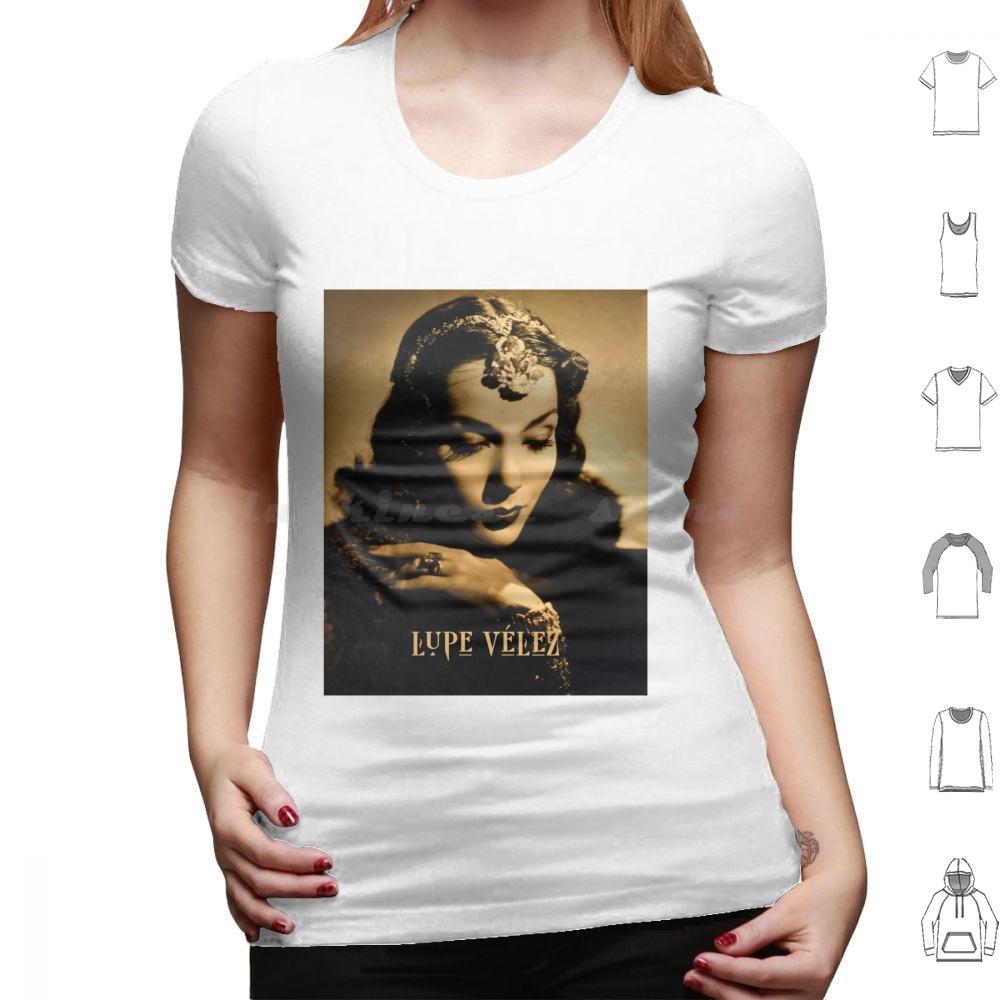 Футболка Lupe Vélez Большой Размер 100% Хлопок Lupe Vélez Мексиканская Актриса Танцовщица Певица Золотой Век Голливудского Кино Кинозвезда Фильм