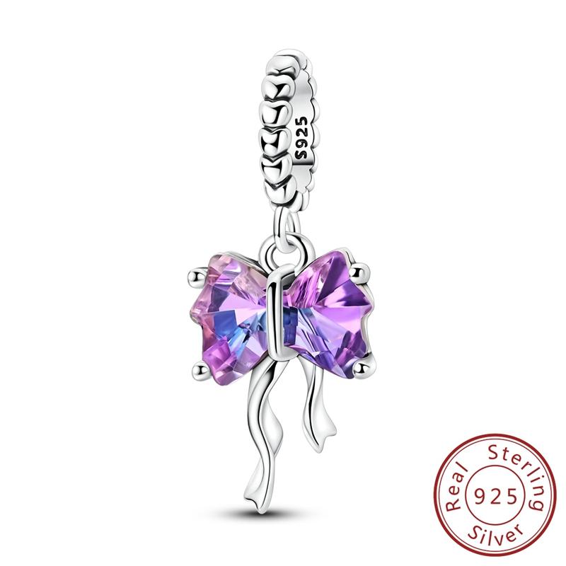 Оригинальные медные шармы-подвески Медведь Черный лебедь Ангел Вишня Подвески Подходят для браслета Подвеска Женщины Девушка DIY Ювелирные изделия Подарок