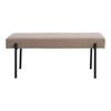 Banc marron avec pieds noirs 100 x 36 x 42,5 cm