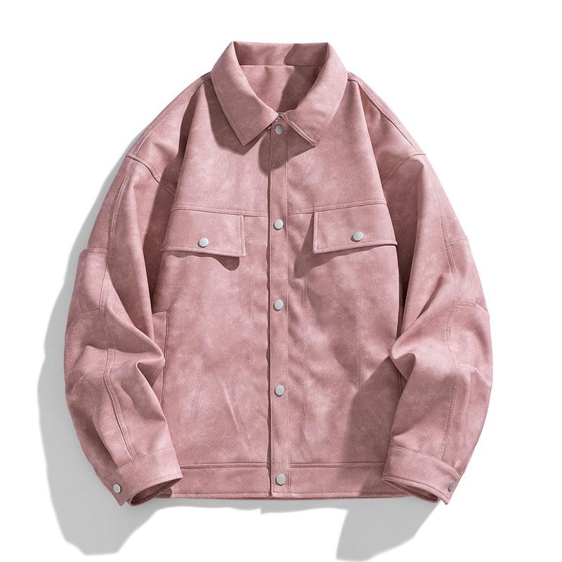 Куртка из искусственной кожи мужская весенняя тенденция мужская одежда пара американская куртка мужская верхняя часть свободное пальто верхняя часть