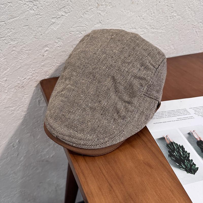 Beret Stripes Fashion Hat With Windproof Breathable Design For Gifts Winter