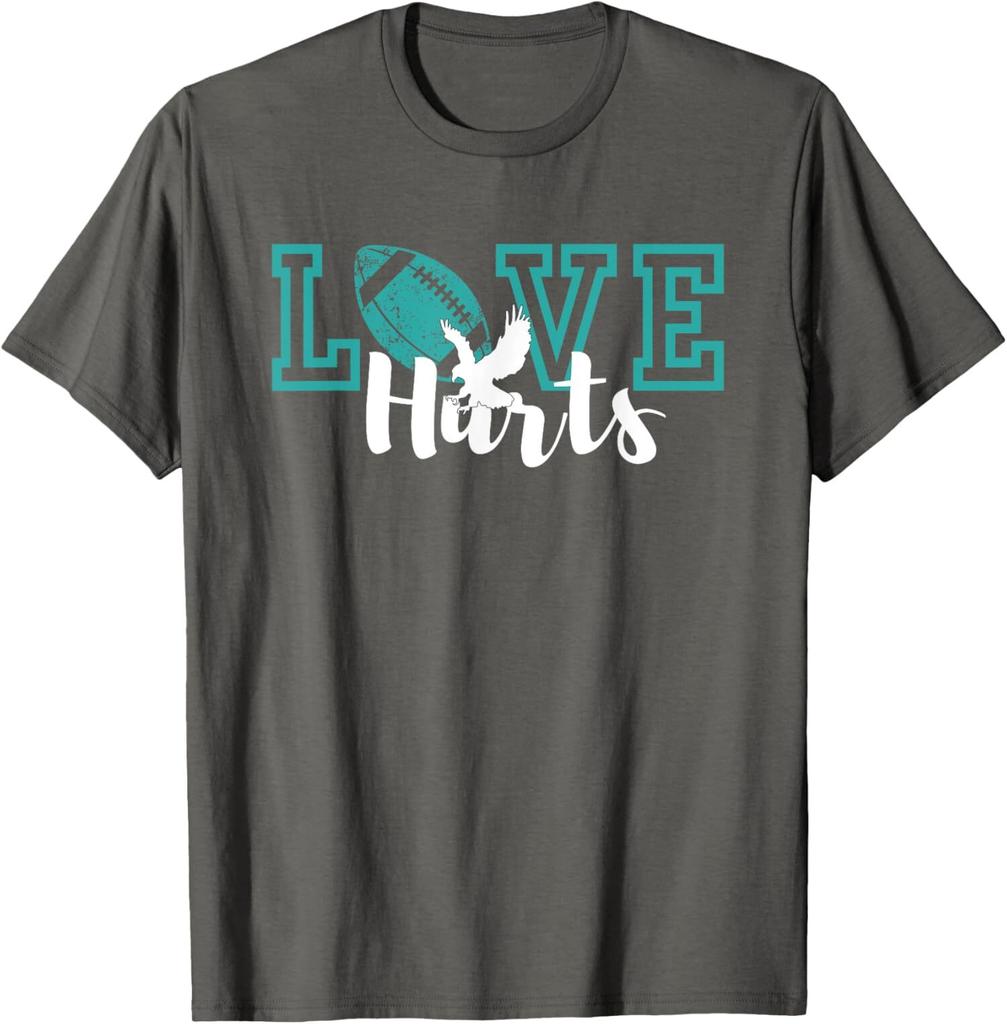 Love Hurts Eagles Retro Football Present Sport Friend Unisex T-Shirt