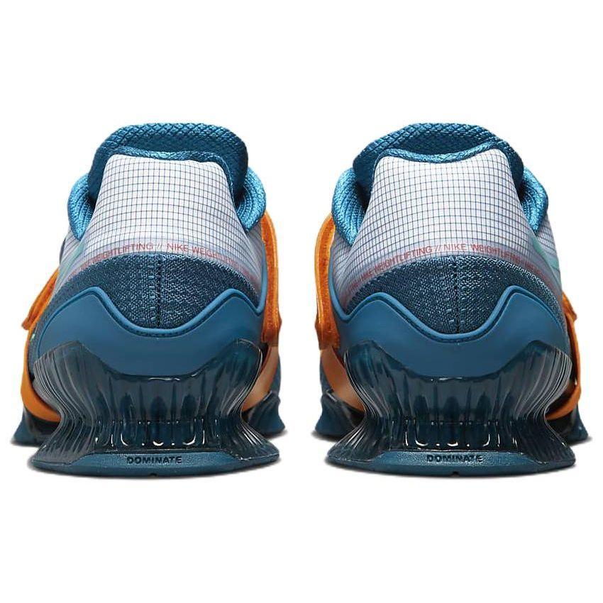 Nike Кроссовки унисекс Romaleos 4 Marina Kumquat Blue Siren-Red Washed-Teal CD3463-493