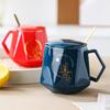 Ceramic Mug Diamond Mug Water Mug Upscale Gift Box Set Souvenir Wedding Gift Business Couple Coffee Mug
