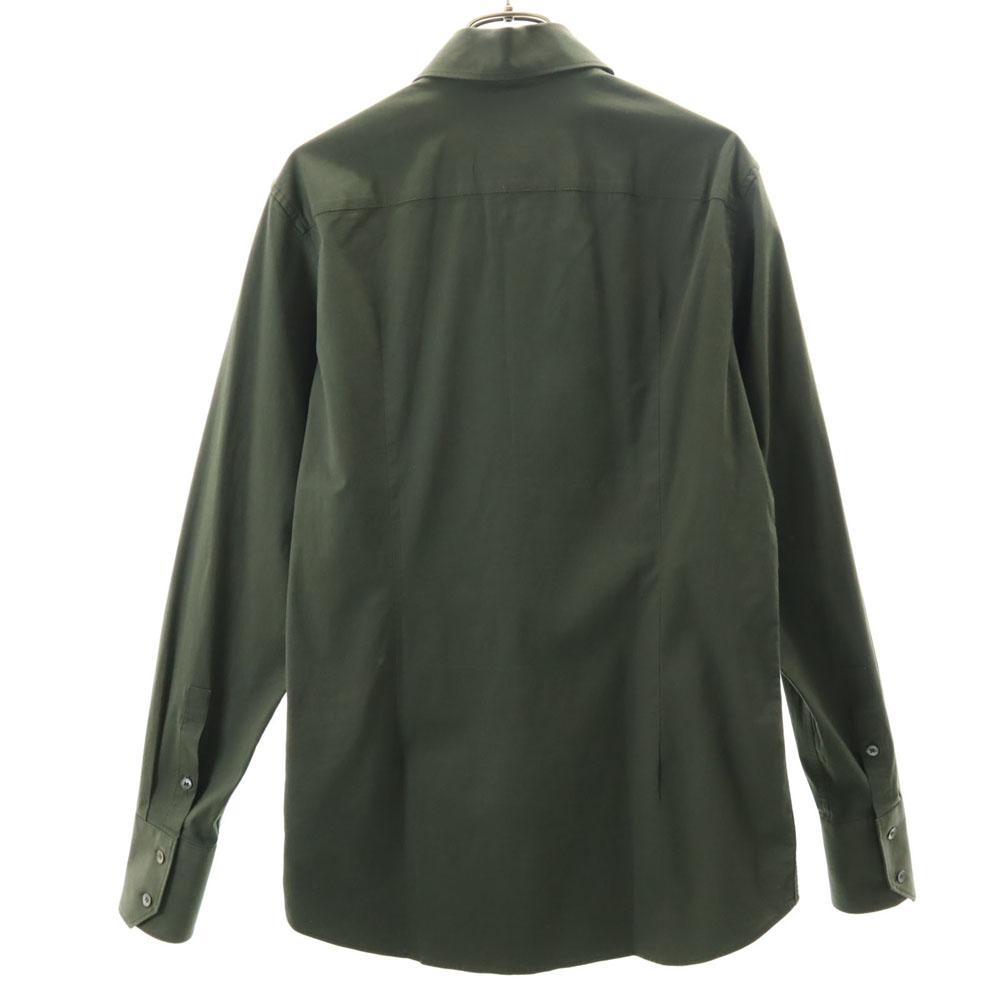MIUMIU Сделано в Италии Рубашка с длинным рукавом на пуговицах 38/15 хаки Мужская Б/у