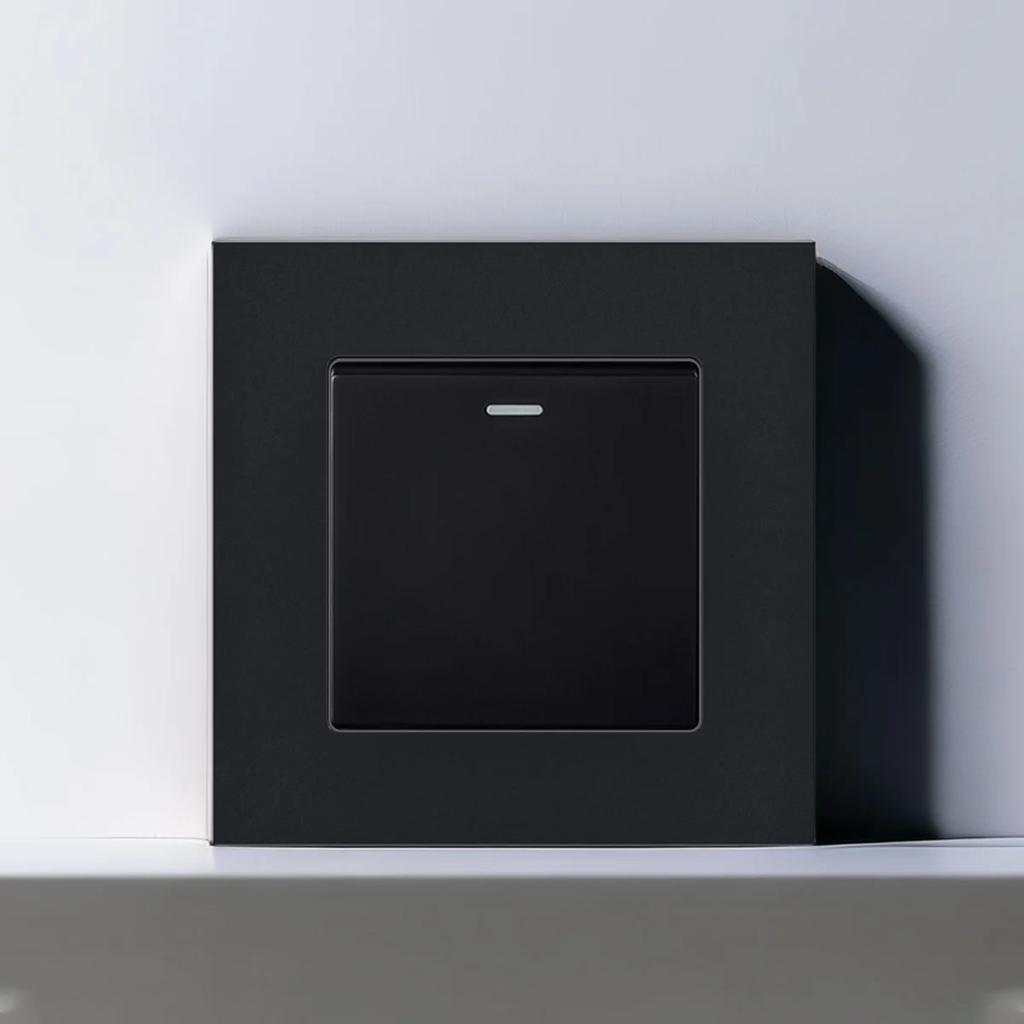 Электрическая розетка европейского немецкого русского стандарта, настенная панель розеток 16 А, европейская розетка с круглым отверстием, переменный ток 250 В, черная