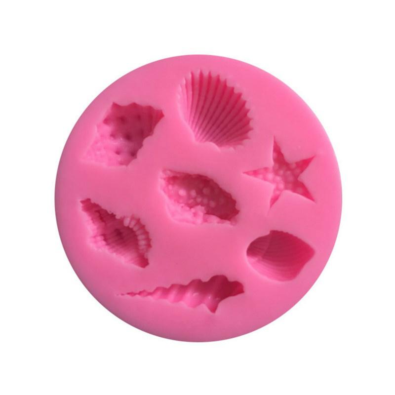 Верхняя морская ракушка, морская звезда, раковина, форма для торта, шоколадная силиконовая форма, украшение для торта из помадки