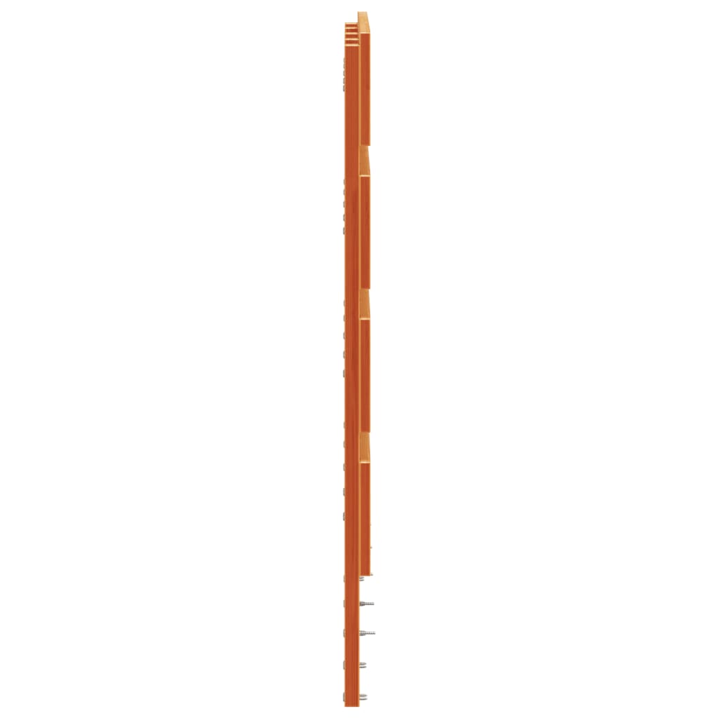Headboard Wax Brown 120 cm Solid Pine Wood