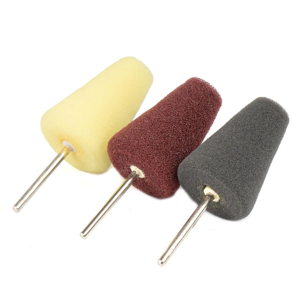 Sponges Polishing Pads Mini Conical Polishing Set 3 Pieces Amio-03715