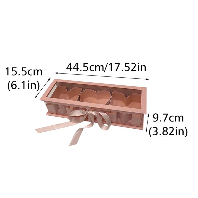 1 шт. не включает цветы Подарки на день рождения матери Цветочная подарочная коробка Принадлежности ко Дню матери 44,5x15,5x9,7 см