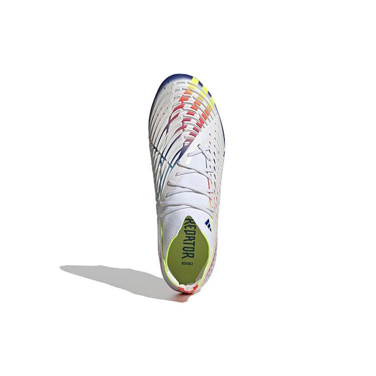 Adidas Predator Edge.1 SG Al Rihla Pack - белые мужские кроссовки Cloud-White Solar-Yellow Power-Blue GW1021