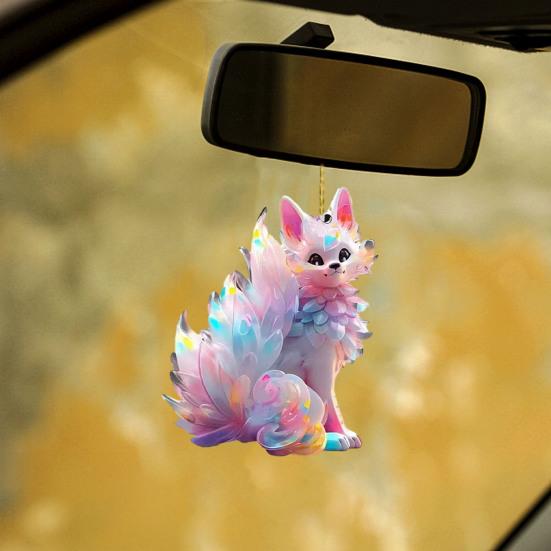 Автомобильная подвеска в виде белки, подвесное украшение со шнурком, легко подвешивается, универсальное использование, украшение для брелока, автомобильный аксессуар