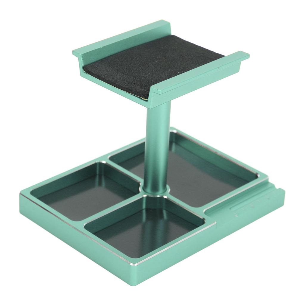 RC Work Stand Aluminum Alloy RC Car Repair Workstation Kit with Magnetic Screw Trays for SCX24 118