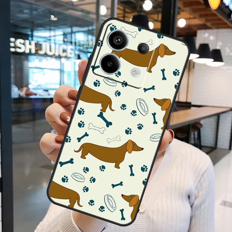 Sausage Dog Dachshund Quotes Case For Xiaomi Redmi Note 13 Pro 10 11 12 14 15 Pro Plus Redmi 15C 14C 10C 12C 13C 15 Cover