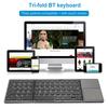 Портативная складная мини-клавиатура Bluetooth с тачпадом для Windows Android IOS Планшета iPad Телефона