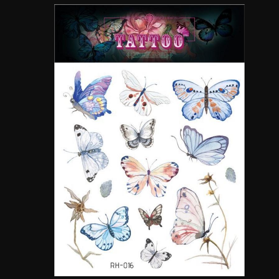 Новая водонепроницаемая 3d татуировка бабочки с макияжем, милые татуировки, модные татуировки, наклейки
