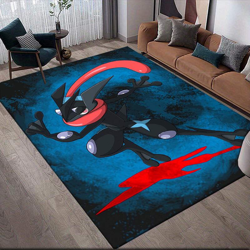 Greninja Battle Square Area Rug, Non-Slip Floor Mat for Home Decor, Perfect Gift for Greninja Fans.chl