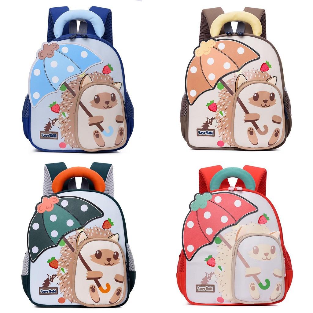 Eye-catching Cartoon Hedgehog Kids Backpack Lightweight And Fun Design For Boys Girls Preschool Use