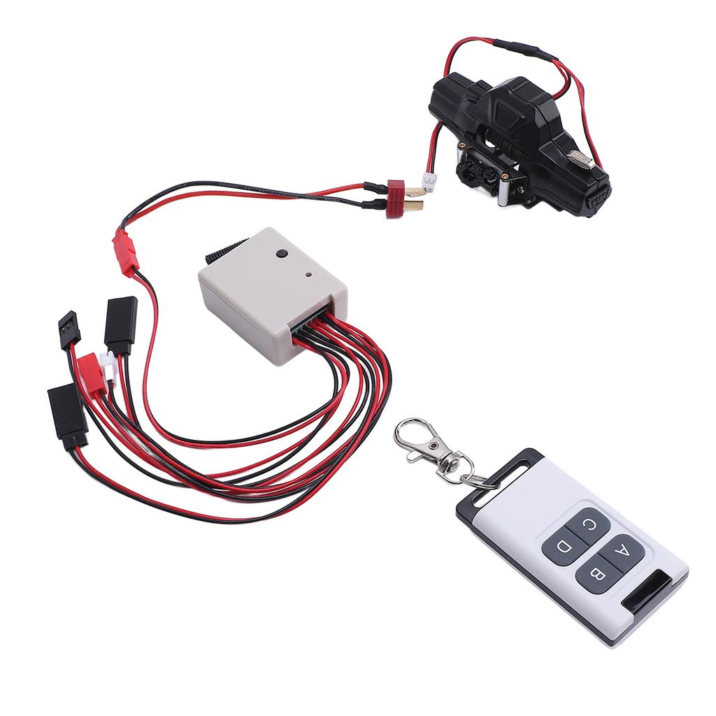 Лебедка для радиоуправляемой машины с пультом дистанционного управления из алюминиевого сплава с адаптером T-разъема 12 фунтов до 15 фунтов Нагрузка RC Лебедка Con