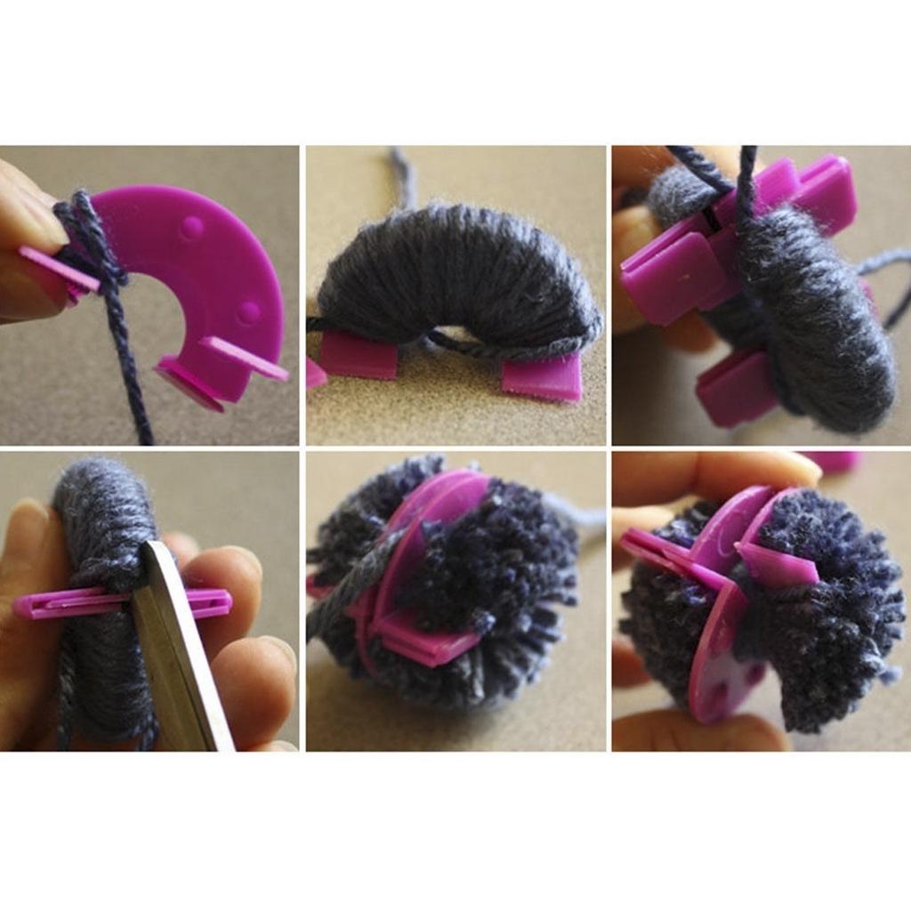 Пуховой шарик Weaver PomPom Maker Набор для вязания ткацких станков для детей DIY