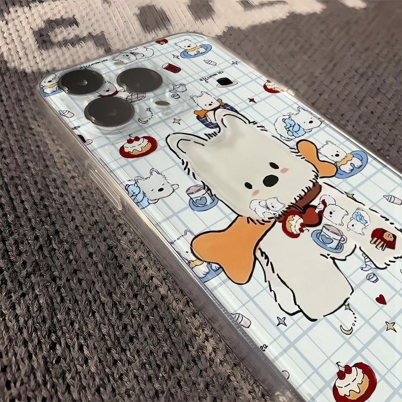 West Highland Puppy Anti-drop Mobile Phone Case All-inclusive for Apple 16PROMAX/15PROMAX/1514XR