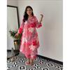 Women Cotton Printed A-line Kurta Pant Cord Set Designer Party Wear Top Tunic SC-2156a
