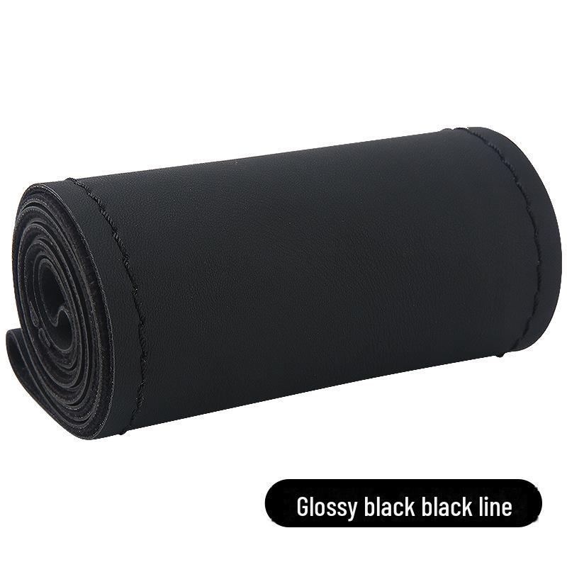 Высокоэластичный кожаный чехол на руль, сшитый вручную, универсальный, на все сезоны