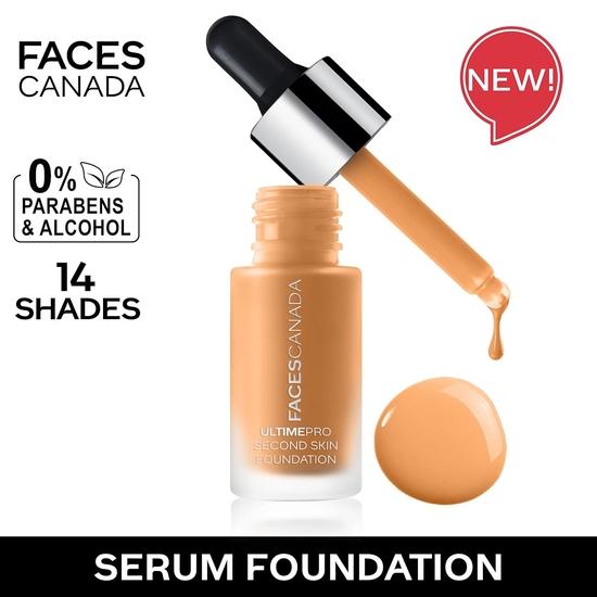 FACESCANADA Ultime Pro Second Skin Foundation - Honey Beige 031, 15ml | Lightweight Anti-Ageing Serum Foundation | SPF 15 | Non-Oily