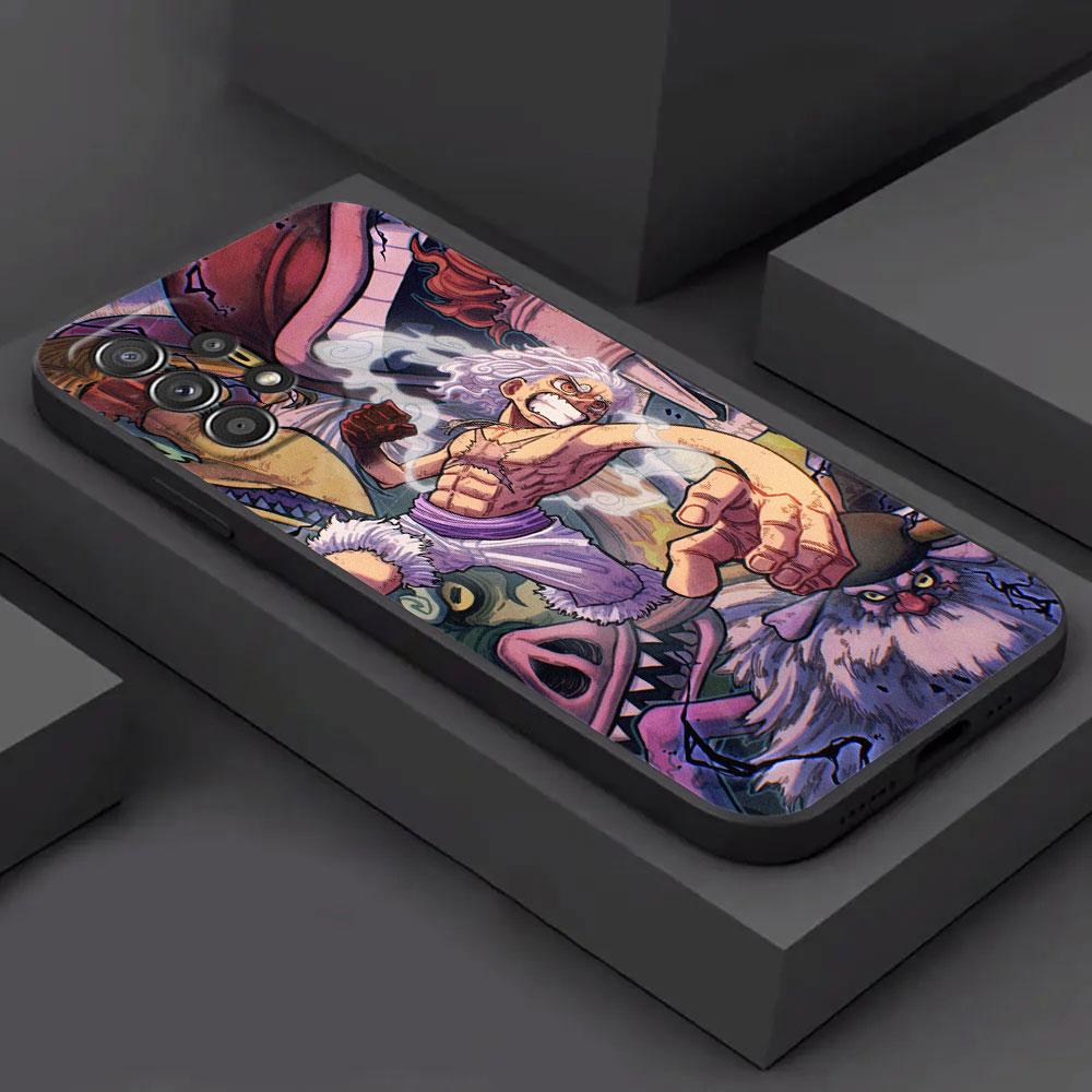 Luffy Gear-5 Zoro One Piece Phone Cover For Samsung Galaxy A56 A57 A37 A55 A36 A26 A17 A07 A35 A34 A53 A54 A52 A73 A72 A32 Case