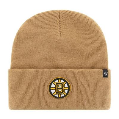 Вязаная шапка 47 Brand - HAYMAKER Boston Bruins верблюжий - Мужская