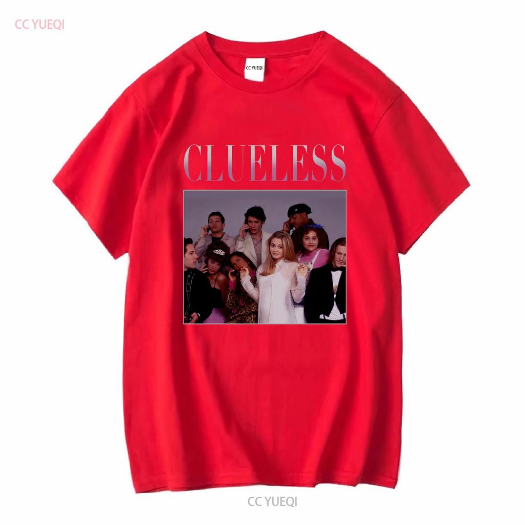 Clueless Movie Characters Vintage T Shirt vintage Washed graphic designer clothes homme Unisex Stretched Breathable streetwear