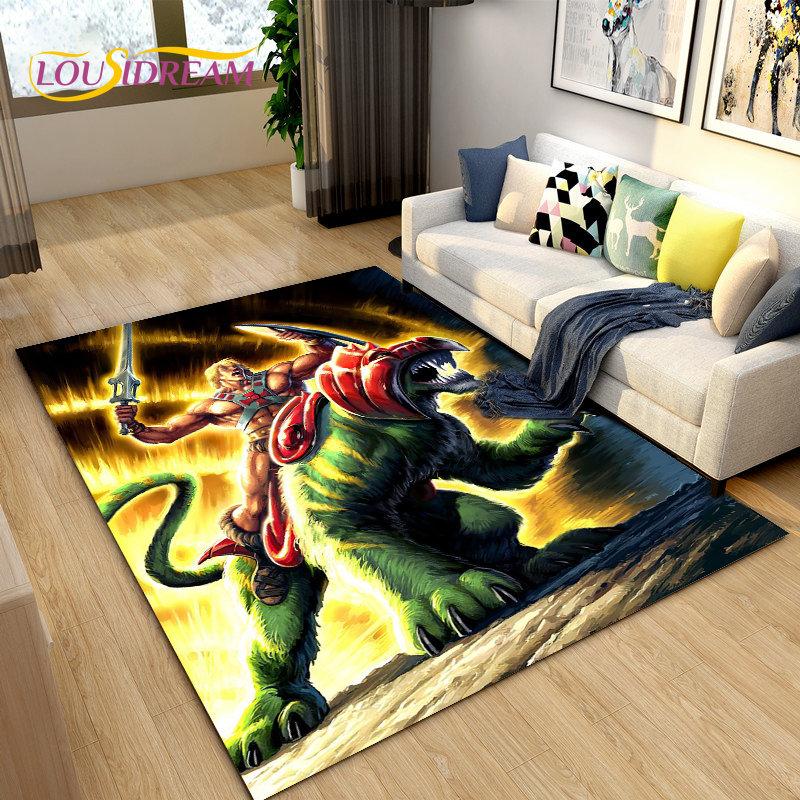 He Man and the Masters of the Universe Area Rug,Carpet Rug for Living Room Bedroom Sofa Doormat Decoration,Non-slip Floor Mat