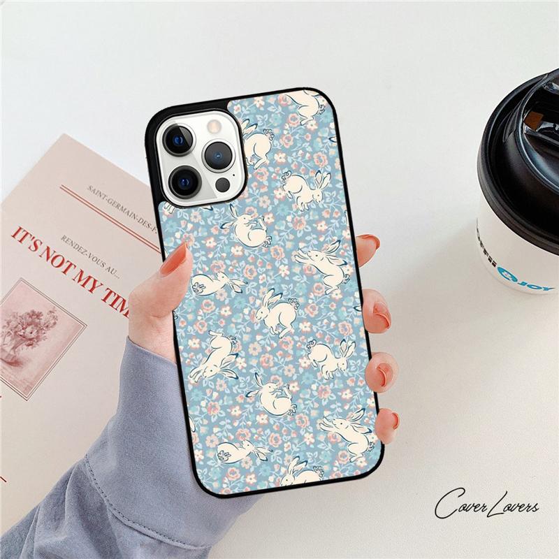 Чехол для телефона с рисунком кролика для Apple iPhone 17 Air Pro Max Plus Coque для iPhone 17 Air 14 15 16 13 12 Max Cover