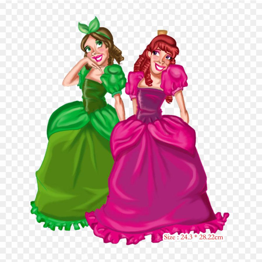 Drizella Clip Art Stepmother Iron On Heat Transfer Printing Vinyl Patches Sticker for Clothes DIY Appliques Washable Patches