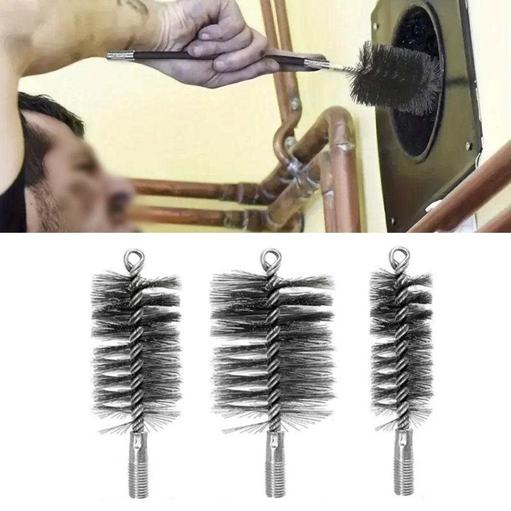 Boiler Brush Kit Chimney Cleaning Set Stove Pipe Brush