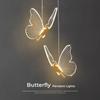Butterfly Chandelier LED Ceiling Pendant Light Hanging Lamps For Home Bedside Dining Living Room Luminaire Decor Indoor Lighting