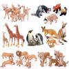 Deer Lion Raccoon Miniature Figurines Animals Models Simulation Animals Animals Action Figures