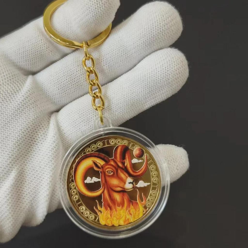 Позолоченный набор медальонов со знаками зодиака Скорпион, Близнецы и Весы