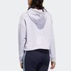 Adidas Neo Letter Print Training Hoodie Women Tops Light-Purple GT3101