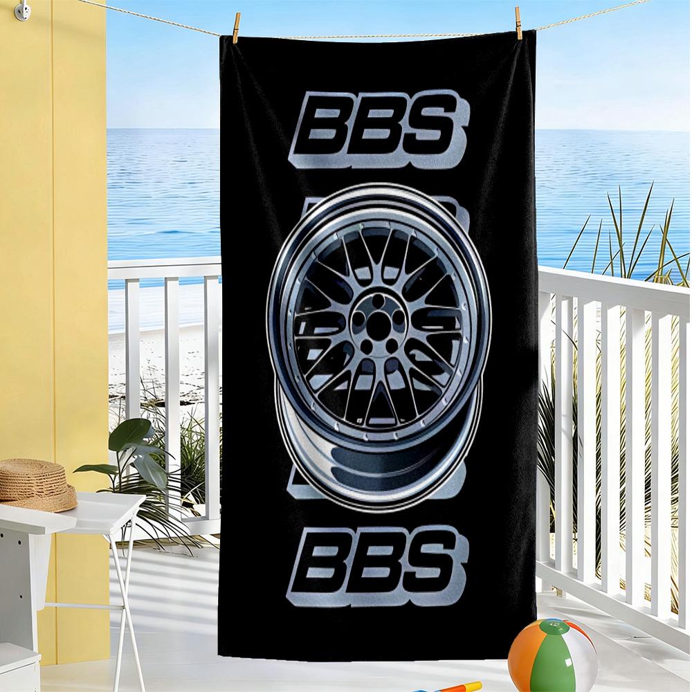 Racing Wheels By Bbs Beach Towel Super Soft & Absorbent Comfortable Lightweight Portable for Swimming,Beach,Camping, Travel, Beach Accessories,Gym