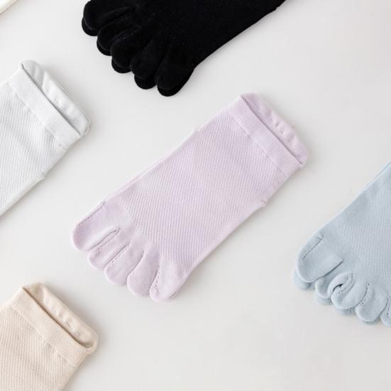 Носки с пятью пальцами для мужчин и женщин, низкие носки без застежек, хлопковые носки, спортивные носки для бега и занятий йогой