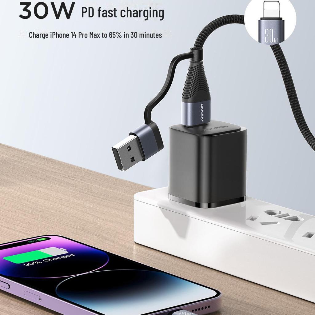 Jiletang 60 Вт Плетеный Алюминиевый Сплав 4-в-1 Кабель для Быстрой Зарядки и Передачи Данных