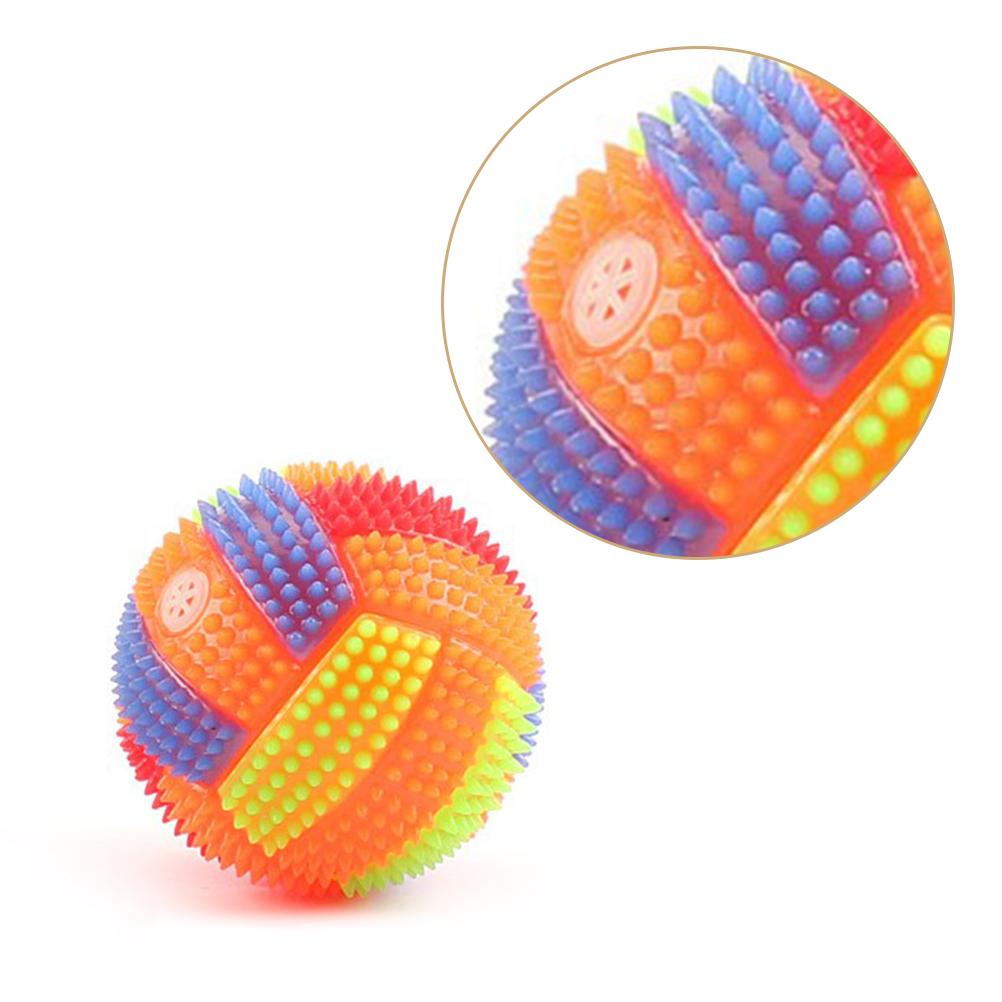 5 Pcs Flashing Jumping Balls Bouncy Stress Ball Toys Soft Spike Light Up Bouncy Balls Fitness